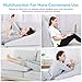 RECCI Bed Wedge Pillow with Memory Foam Top, Back Wedge Pillow for Bed, Wedge Pillow for Sleeping and Acid Reflux, Anti Snoring, Gerd Pillow, Reading Pillow Bed Wedge with Removable Cover (8.5-Inch)