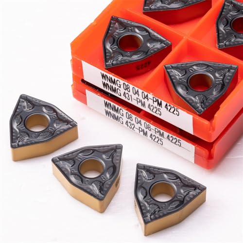 Herramientas de torno 10 pcs WNMG080404 y WNMG080408 carburo miniatura 2
