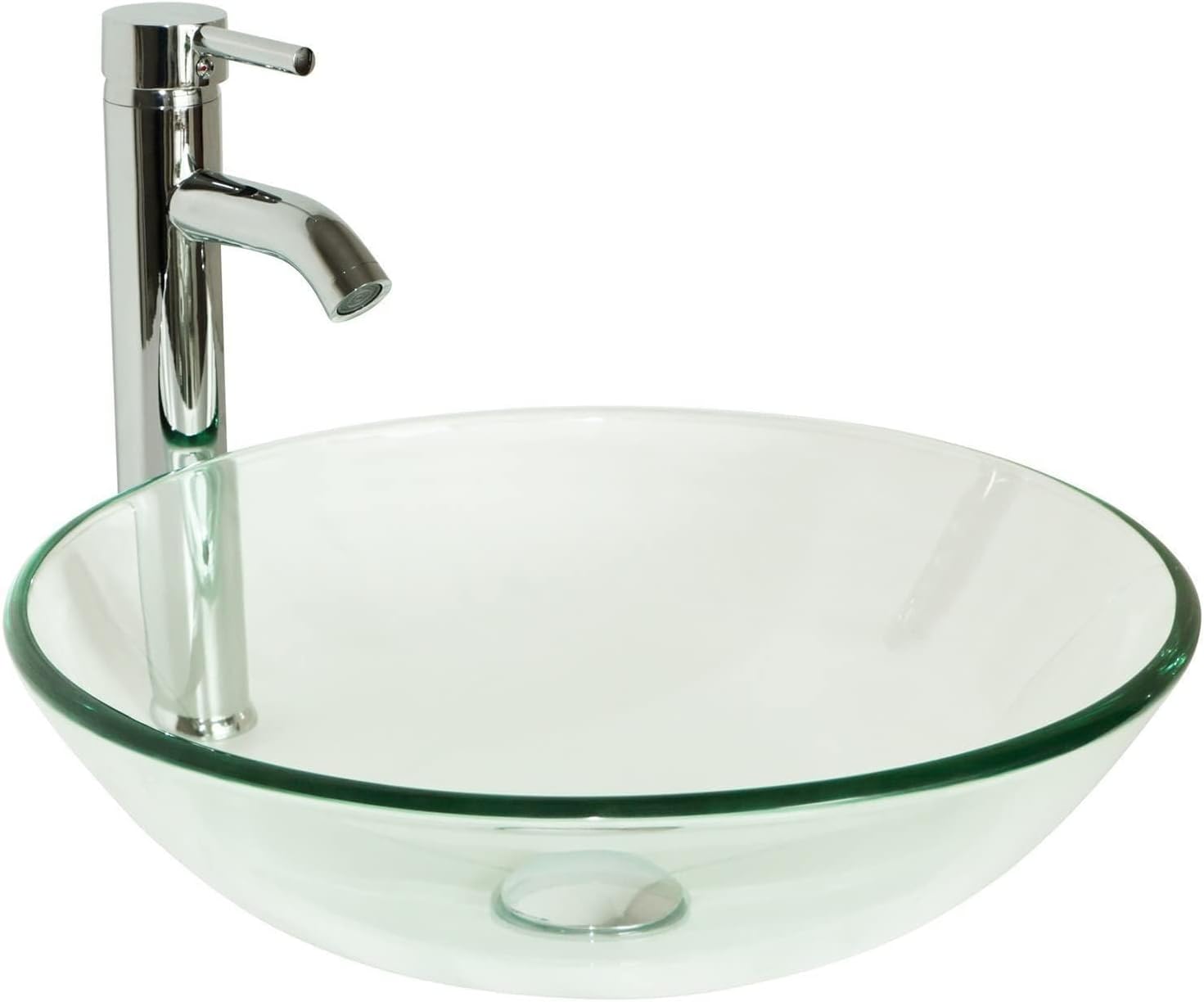 23" Glass Vessel Bathroom Vanity Sink (Vaniy)