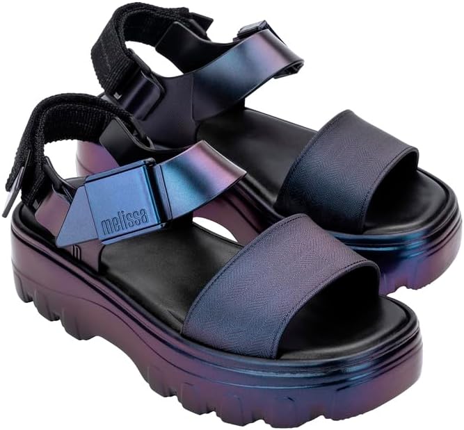 Melissa Kick Off Platform Sandals for Women - Super Soft and Flexible Vegan Chunky Platform Sandal with Adjustable Straps and Open Toe Design - Image 3