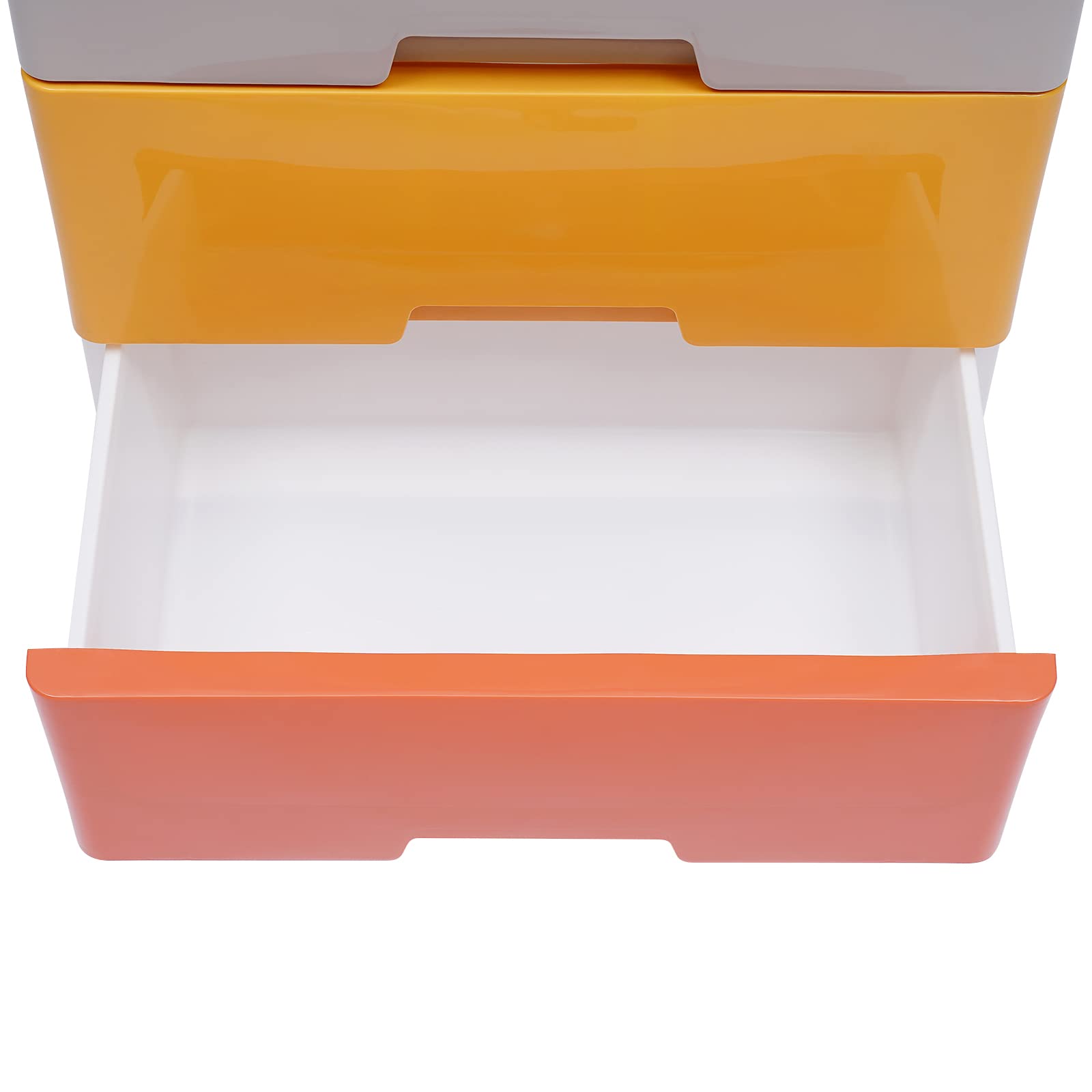 Organizador de Literatura con cajones de plástico, cómoda, Armario de Almacenamiento de 5 cajones, apilable, Vertical, pequeño, Organizador de Armario para Pasillo, Entrada y hogar