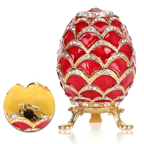 💎 SQUISITO REGALO: portagioie portagioie smaltato molto adatto a chi vuole conservare gioielli in una scatola unica, o se stai cercando un regalo memorabile, crediamo che sia una buona scelta per te