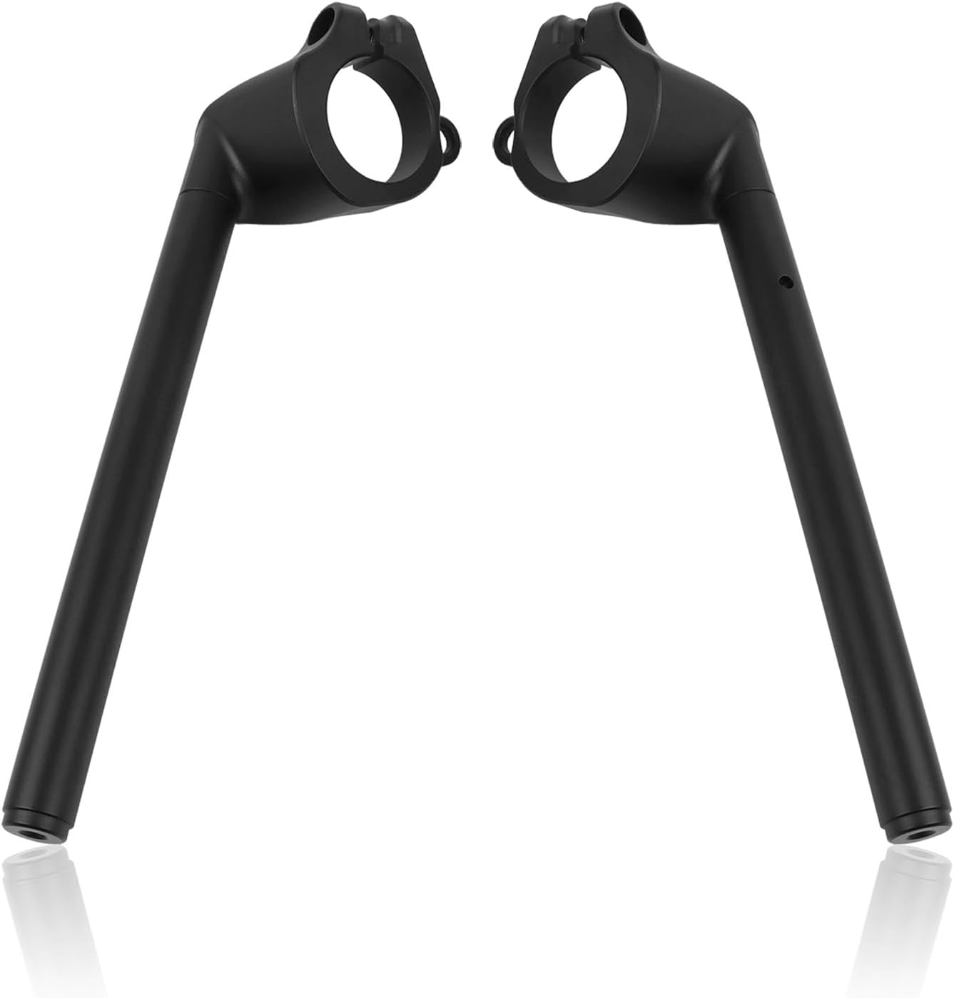 Clip On Handlebars Left & Right Motorcycle Handle Bar Fork Tube Handlebar Replacement for Kawasaki ZX4R ZX4RR 2023-2024 / ZX400PS ZX400SS 2025 (Black)
