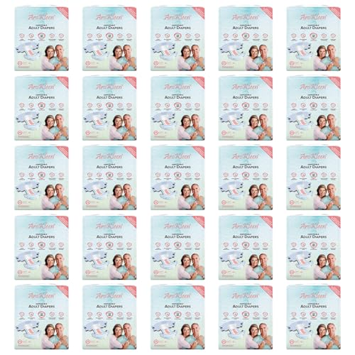 Image of AroKleen (ISI CERTIFIED) Adult Diapers Tape Style | Extra Large (XL) Size, 250 Count, Waist Size (127-170cm | 50 inch-67 inch inches)