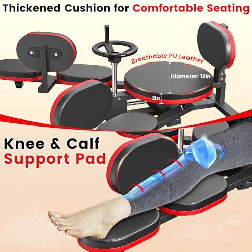Image of Leg Stretcher, 220LBS Split Machine for Fexibility & Splits Training, 0-200 Adjustable Stretching Equipment for Home Gym, Heavy Duty Steel Frame Leg Stretching Training Machine