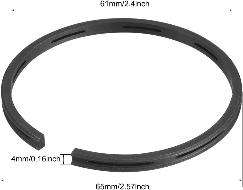 uxcell Engine Piston Ring Set 65mm Diameter Air Compressor Replacement Parts