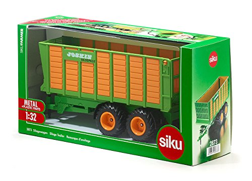 siku 2873, Silagewagen, 1:32, Metall/Kunststoff, Orange/Grün, Bewegliche...