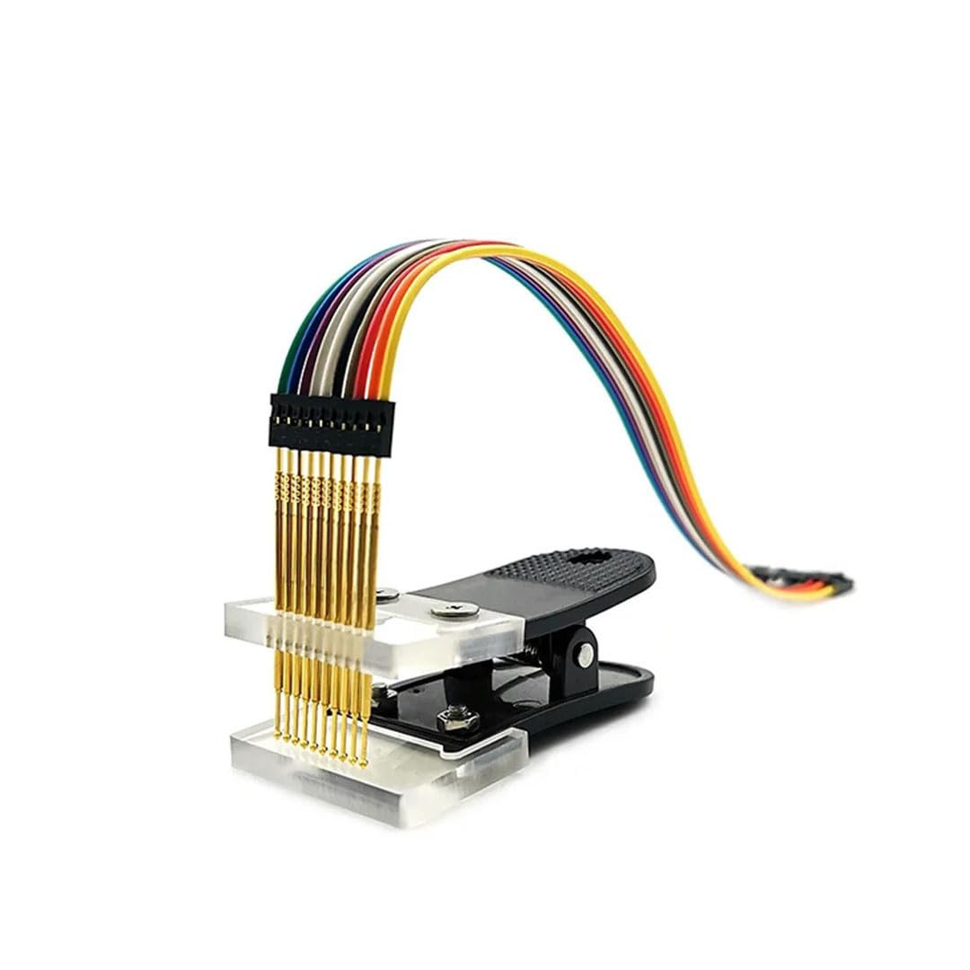 2.0Mm Pin Pitch PCB Clamp Fixture Gold-Plated Pogo Pins 3P 4P 5P 6P 7P 8P 9P 10P Probe Clip Tool PCB Program Download Debug 2.0mm 2x10Pin