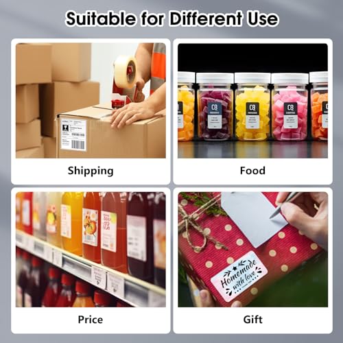 Image of Phomemo 344WF WiFi Label Printer, [Upgraded] 300DPI Shipping Thermal Labels Printer for Shipping Packages, 4x6 Label Printers Compatible with iOS, Android and PC Etsy Ebay USPS, IF Design Award 2024