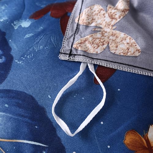 Mag 3Pcs Butterfly Bedding Duvet Cover Set,Vintage Bedding Sets,Cute Duvet Cover Set For Toddler thumb #6