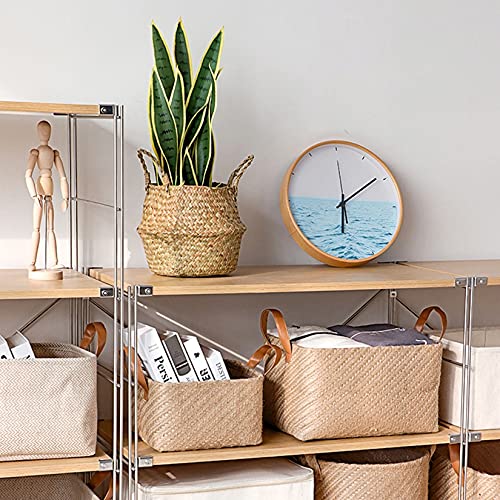 2 stks Geweven opslagmand Eco- vriendelijke Home Opbergdoos Opvouwbare Organizer Box Handgrepen Wasserij Mandkets… - Image 4