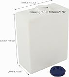 Bediffer RV Water Storage Tank Leakproof Sturdy Durable for Trailer Boat Yacht 10 Gallon - 2