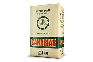 Canarias Loose Leaf Unsmoked Yerba Mate Green Tea Ginger