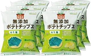 [公式] 無添加 ポテトチップス のり塩 国産 プレゼント付き まとめ買い 詰め合わせ 北海道 のりしお スナック ポテチ お菓子 パーティー ノースカラーズ Northcolors (53g, 6個, のり塩)