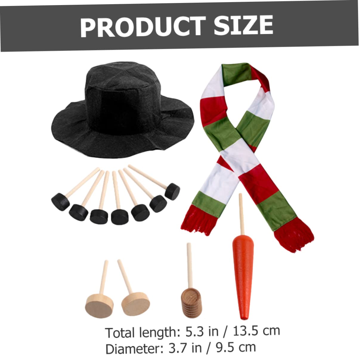 PRETYZOOM 3 Sätze Schneemann verkleiden schneemann DIY zubehör schneemann DIY Material winterdeko weihnachtsbekleidung weihnachtdeko festliches Accessoire Schneemann-Kleidungszubehör Stoff