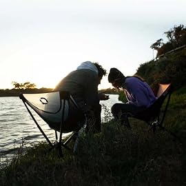 CLIQ ClassiQ 2.0 Camping Chair - Compact & Portable Folding Chair for Outdoors - Reinforced 400 lb Capacity - Quick-Setup Travel Chair for Camping, Beach, Tailgating & Hiking - Grey