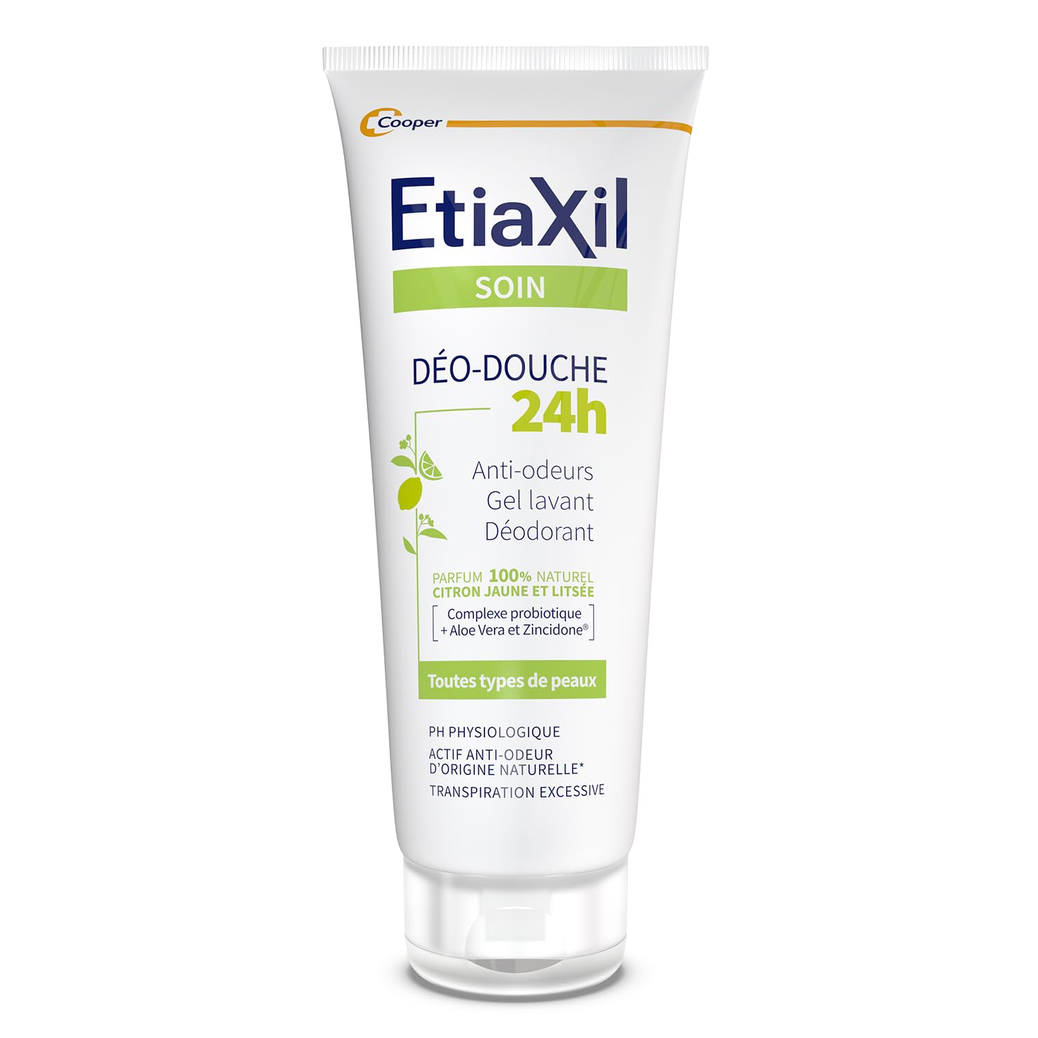 Etiaxil Déo-Douche 24H Deodorant Shower Gel Lemon and Litsea 200ml