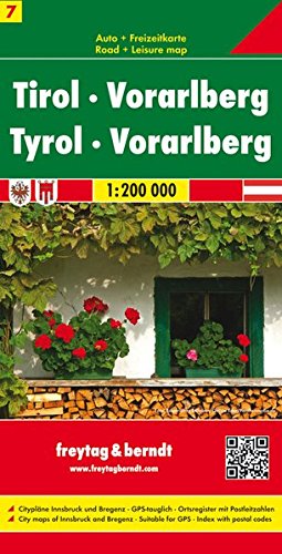 Tirol Vorarlberg 1:200.000: Toeristische wegenkaart 1:200 000: Tirol-Vorarlberg Map Sheet 7 (Country Road & Touring)