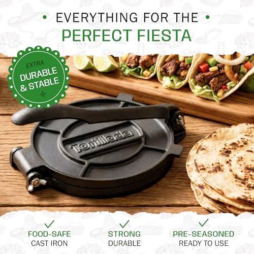 Image of Tortillada - Tortilla Press incl. E-Book with 50 Recipes (6 Inch)