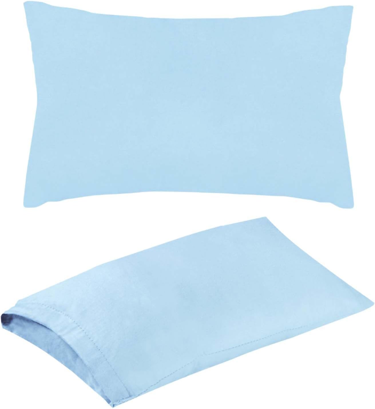 tintoke Mini Travel Pillow, 30 x 20 x 4 cm, Machine Washable, Mini Travel Pillow, Inflatable Neck Pillow in Small Size Women, Suitable for Adults, Travel, Light Blue