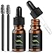 2PCS Bio Rizinusöl Castor Oil, Kaltgepresstes Rizinusöl Serum für Haare, Wimpern, Augenbrauen, Bart schnelles Wachstum, 100% natürliche Haut und Gesichtsserum mit einem Applikator-Wimpernpinsel