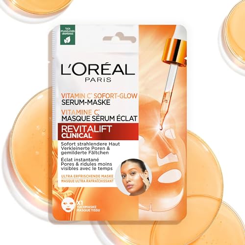 Lot De 5 Masques Tissu 'oréal Paris Revitalift Clinical Masque Sérum Eclat Vitamine C - vue 7