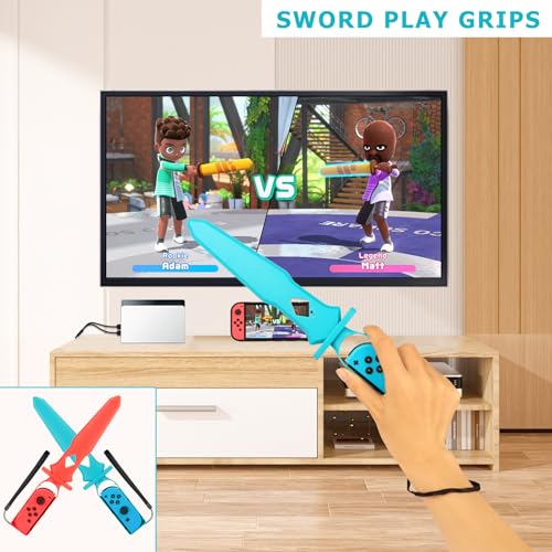 RTop 20 en 1 Kit de Accesorios para Nintendo Switch Sports, Controllers Joy-Con Grips, Paquete de Accesorios Familiar Compatible con Nintendo Switch/Switch OLED - imagen 2