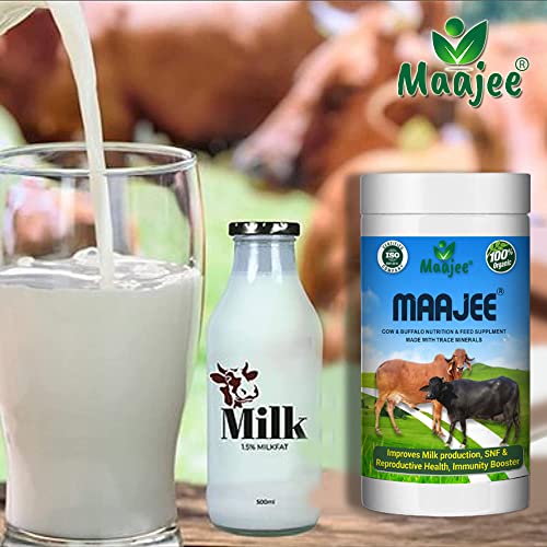 Image of Cow and Buffalo and Cattle Feed Nutrition Supplement Minerals Mixture Improves Healthy Skin Radiant Coat Milk Yield, Fat & Snf Content Gain Weight (908Gm), Powder