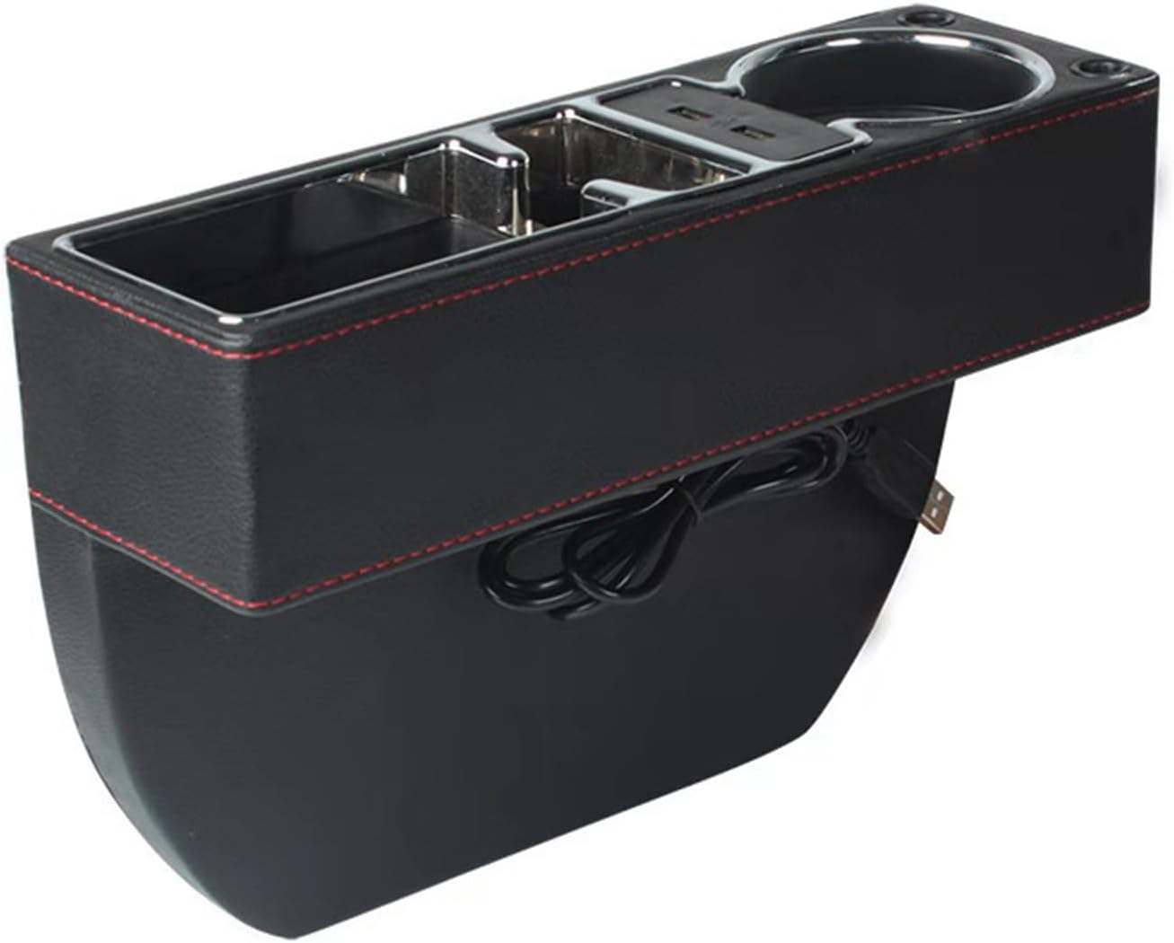 Innovative Auto Seat Storage Holder Having Power Connection for Fast Charging and Secure Item Car Interior Box