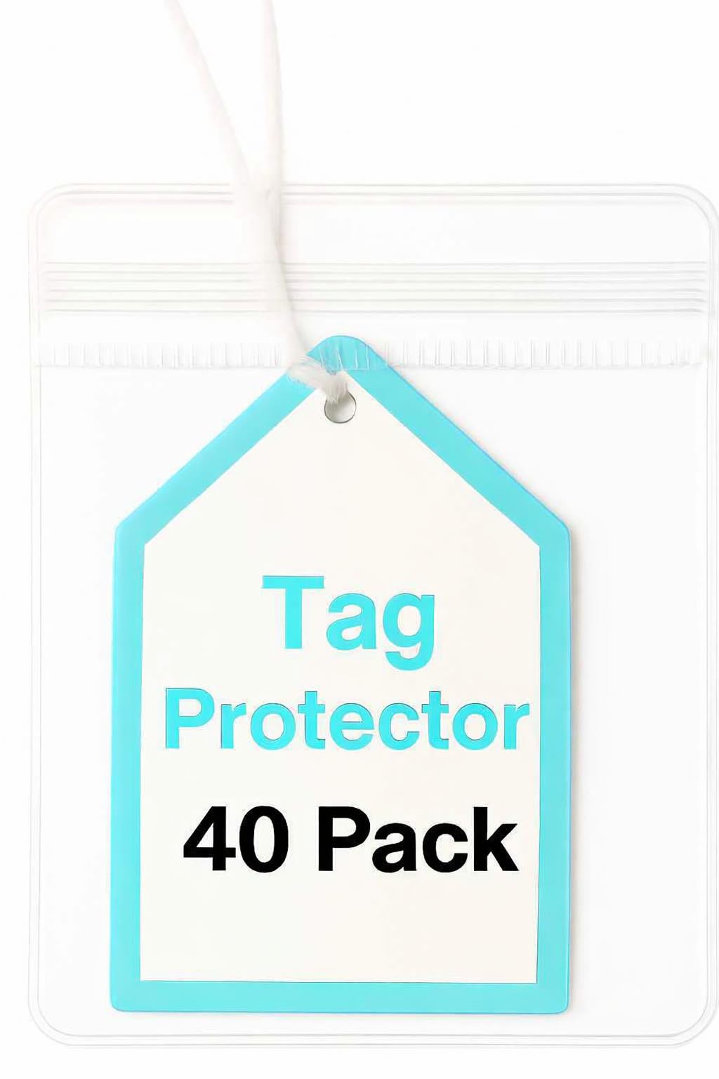 Tag Protector for Jelly Plush Toys - Label Cover Storage Tags Protectors - Suitable for JellyCat - 40 Pack