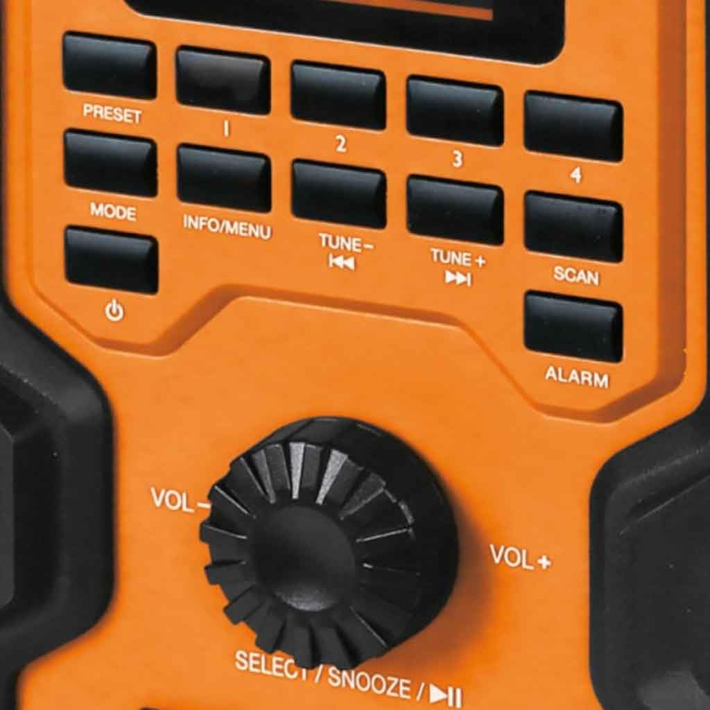 Beta 1989RCB – Radio de chantier 20V, radio numérique DAB/FM, Bluetooth 5.3, IP54, haut-parleurs stéréo 16W, alimentation par batterie ou par câble