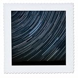 3dRose Washington. Palouse Falls SP, Star Trails and Perseid Meteor Showers 6x6 inch Quilt Square