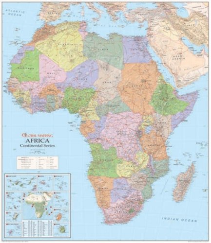 Africa Political Laminated Wall Map: Amazon.co.uk: 9780755810093: Books