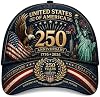Gorra Patriótica Personalizada del 250 Aniversario con Nombre, Águila, Libertad y Celebración 2