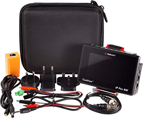 Image of Triplett 8066 CamView IP Pro-8W CCTV Camera Tester with PoE, Network Test, and 4 inch IPS Touchscreen - NTSC /PAL, HD-CVI 3.0, AHD 3.0, HD-TVI 3.0