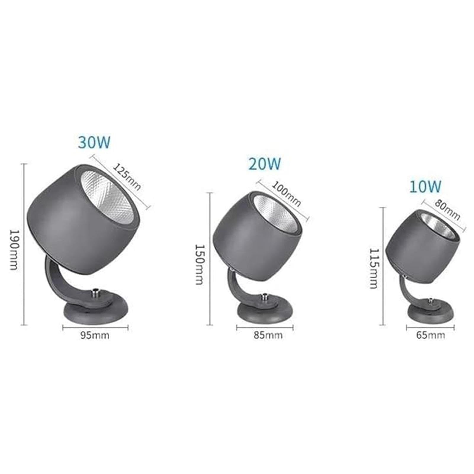 Faro Rotante - Faretto A Fascio LED Luci, Luce per Esterni COB per Alberi da Giardino AC85-265V, Fari LED da Giardino Impermeabili IP65, per Decorare Cortili, Hotel(Warm Light,10W-AC85-265V)
