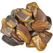 Hypnotic Gems Materials 1 lb New Banded Jasper Tumbled Stones from Africa - Large - 1.25" to 1.5" - Polished Rocks and Gemstones for Art, Crafts, Fountains, Crystal Healing and More!
