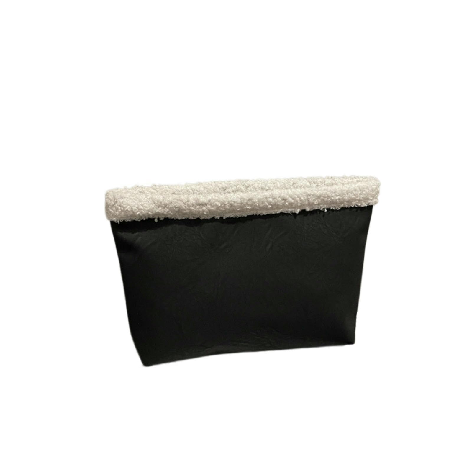 CYUCHENC crossbody bag Fashionable And Versatile Splicing Niche Simple Casual Hand-held Envelope Bag-black