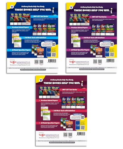 Image of MHT-CET PCM Physics, Chemistry & Mathematics Books | Crash Course for 2026 Exam | 7100+ MCQs, Quick Reviews, Smart Techniques & Detailed Solutions | Set of 3 (Flash Prep)
