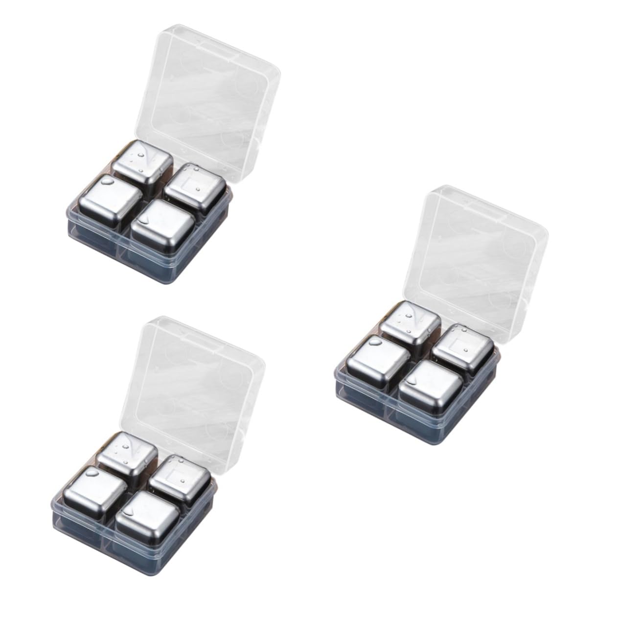 TOPBATHY 12piezas De Reutilizables De Inoxidable Para Whisky y Bebidas Set Estuche Enfriadores De Bebidas Sin Diluir Para y Cócteles