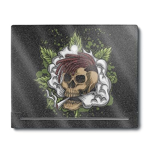 Image of MightySkins Glossy Glitter Skin Compatible With Alienware X16 R1 (2023) Full Wrap Kit - Death By Ganja | Protective, Durable High-Gloss Glitter Finish | Easy To Apply & Change Styles | Made in the USA