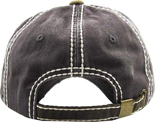 Image of KBETHOS Outdoor Hunting Fishing Lake Life Tactical Distressed Baseball Cap Dad Hats Adjustable Unisex