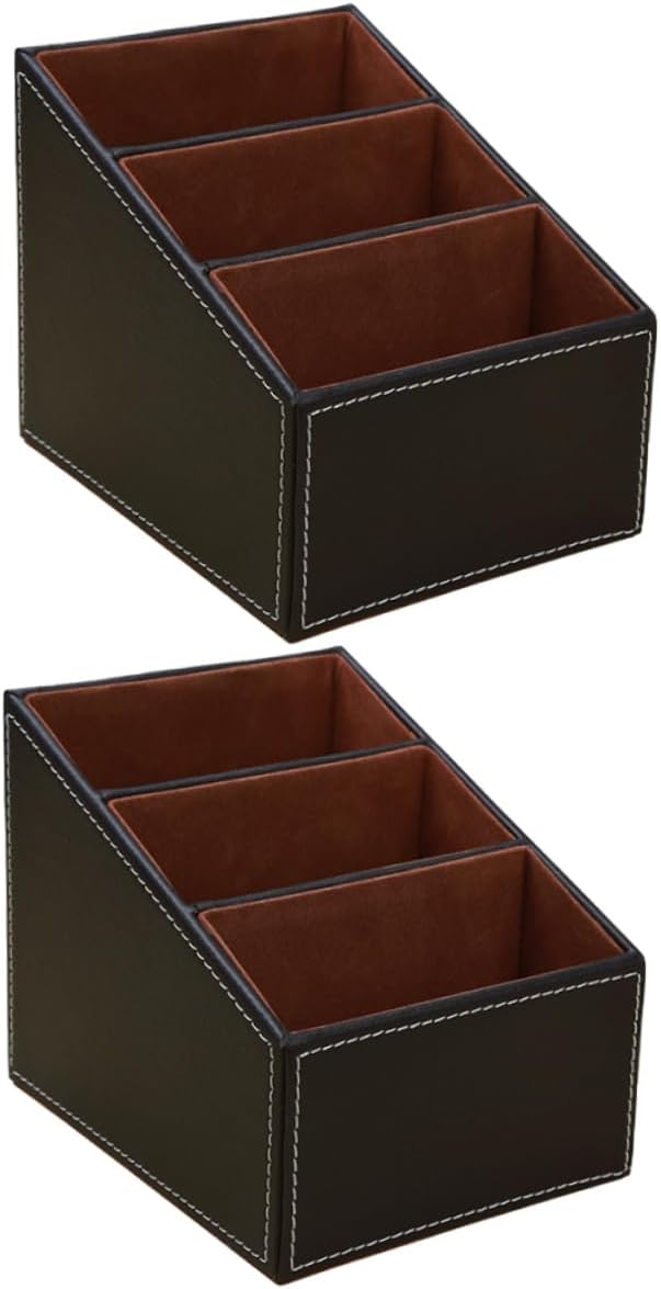 GANAZONO 2pcs Faux Desktop Organizing Holder Creative Storage for Home Supplies Multi-functional Table Organizer Space-saving Craft Storage Bins