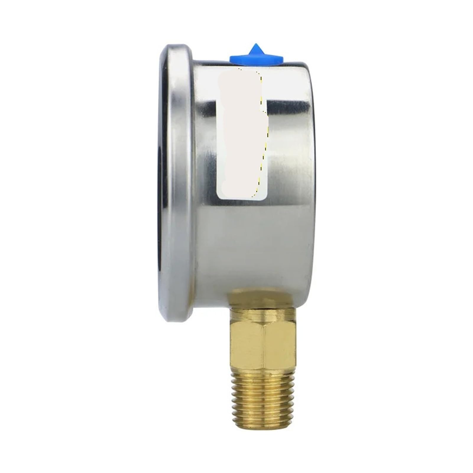 Manómetro de presión de 50mm(2 "), glicerina 0...1...400bar/psi, manómetros de combustible y agua con conexión roscada de latón(NPT 1-4 With oil,0-2.5bar)
