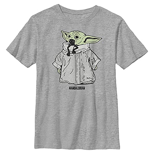 T-shirt Star Wars résistant et anti-déformation pour garçon actif taille XL style Grogu