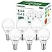 Ampoule LED E14 G45, Blanc Froid 6000K, 450LM 5W (Lampes à Incandescente 45W Remplacées), E14 P45 Golf Ampoules avec Culot à vis, Pas de Scintillement Non Dimmable, AC220-240V, Paquet de 6