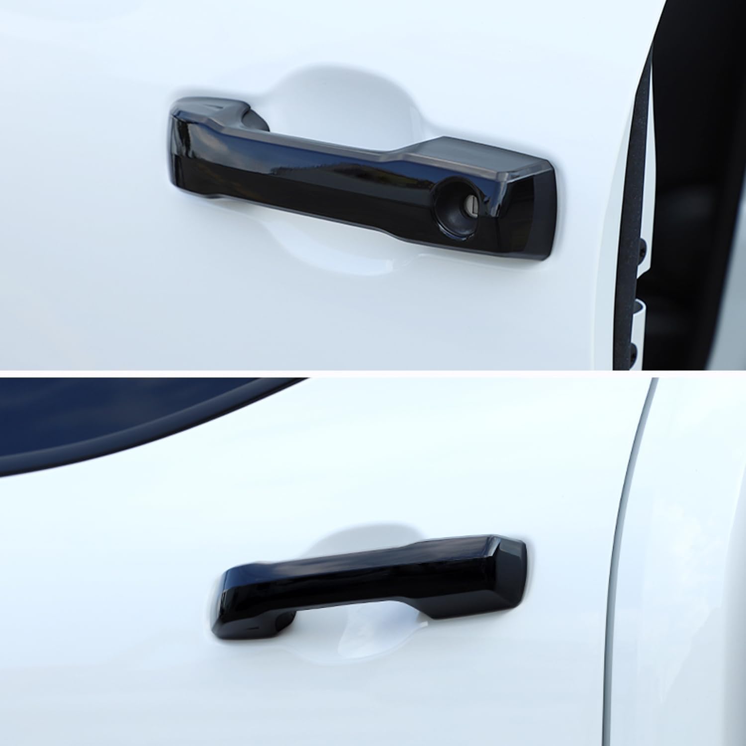 for Toyota Tacoma 2024 ABS Exterior Side Door Handle Cover Trim 4pcs Car Accessories (Glossy Black)
