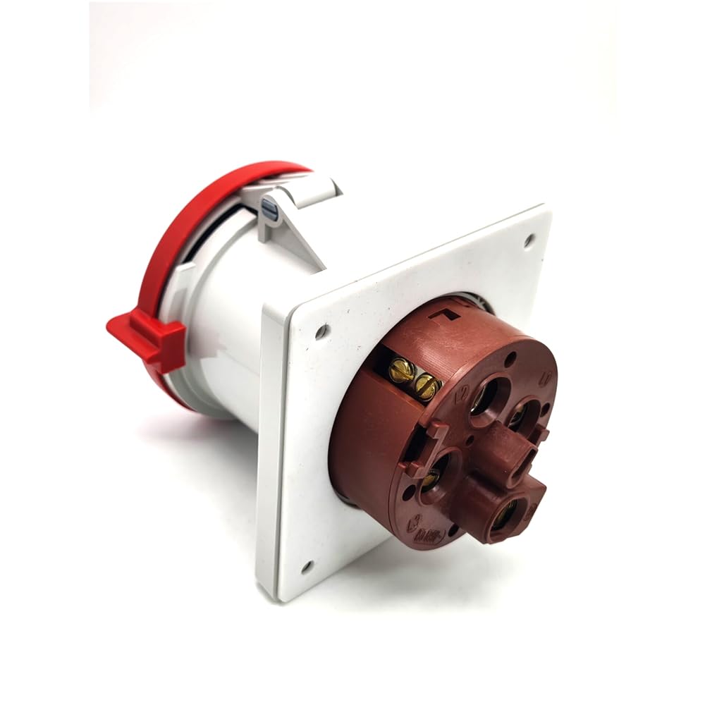 IEC60309 Waterproof Industrial CEE Connector Socket 4Pin 125A 400V 3P+E IP44 (Type-1）
