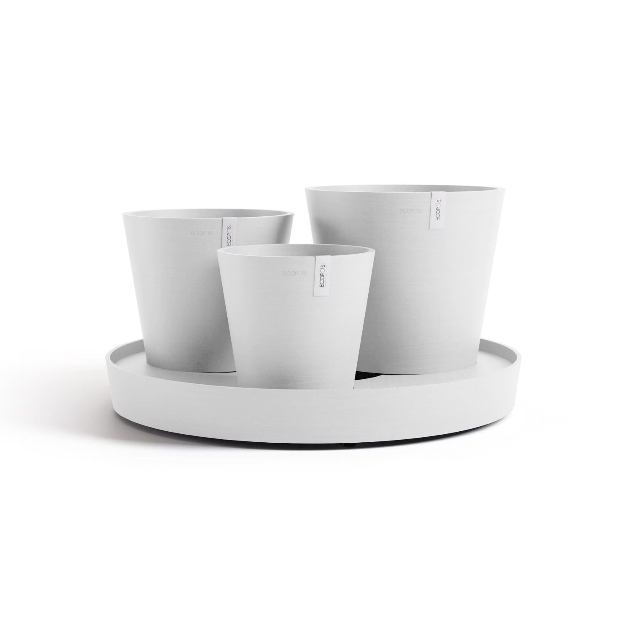 Amazon.com : Ecopots Dubai Self Watering Durable Modern Round