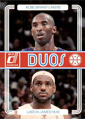 NBA 2010-11 Donruss Duos Kobe Bryant/LeBron James NM